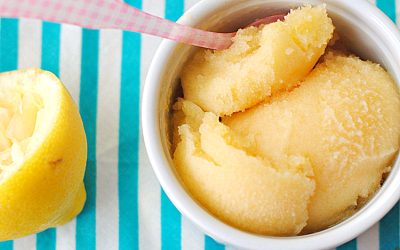 SPARKLING PEACH & THYME SORBET